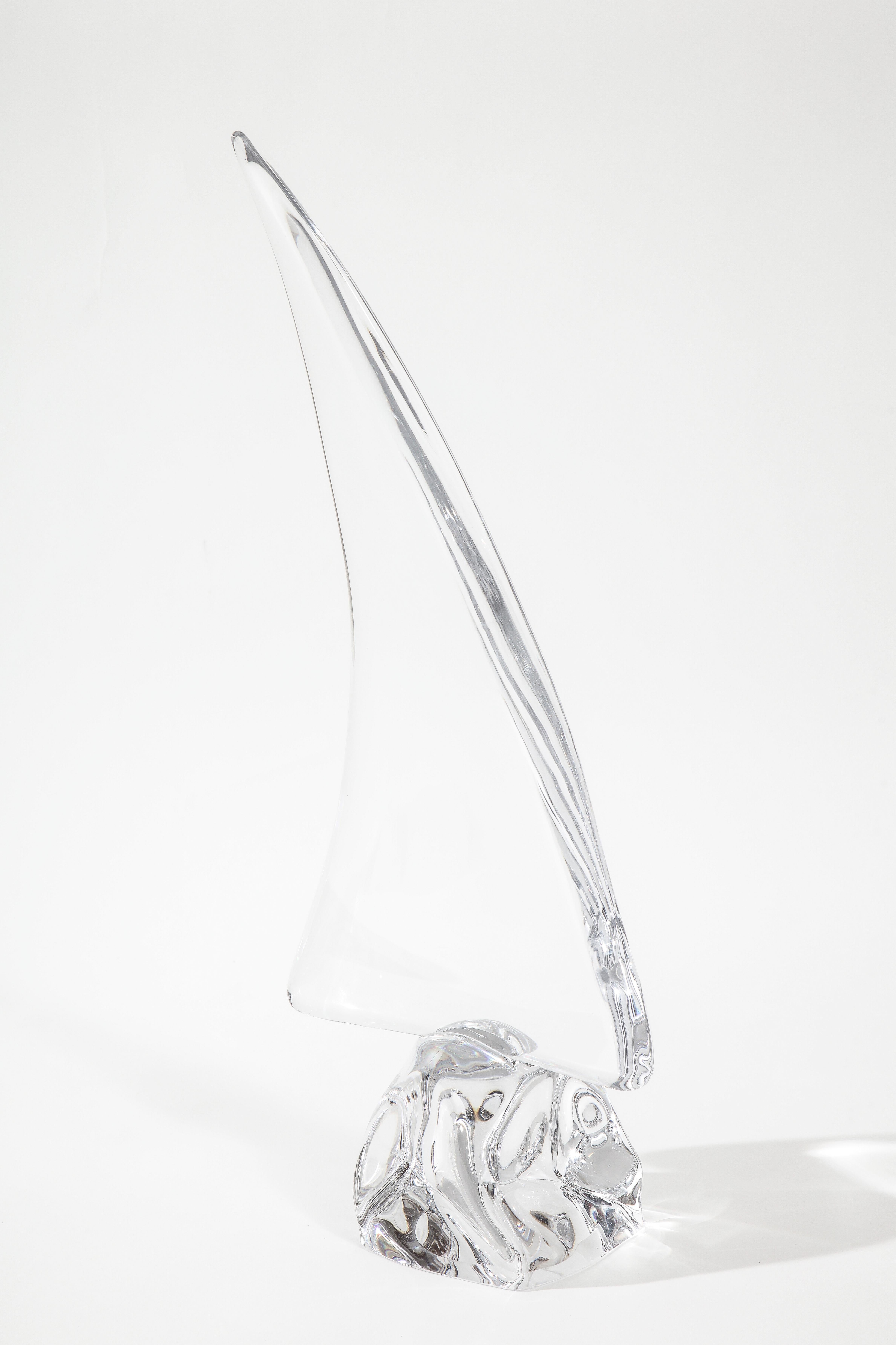 Daum France Crystal Sailboat Sculpture 6