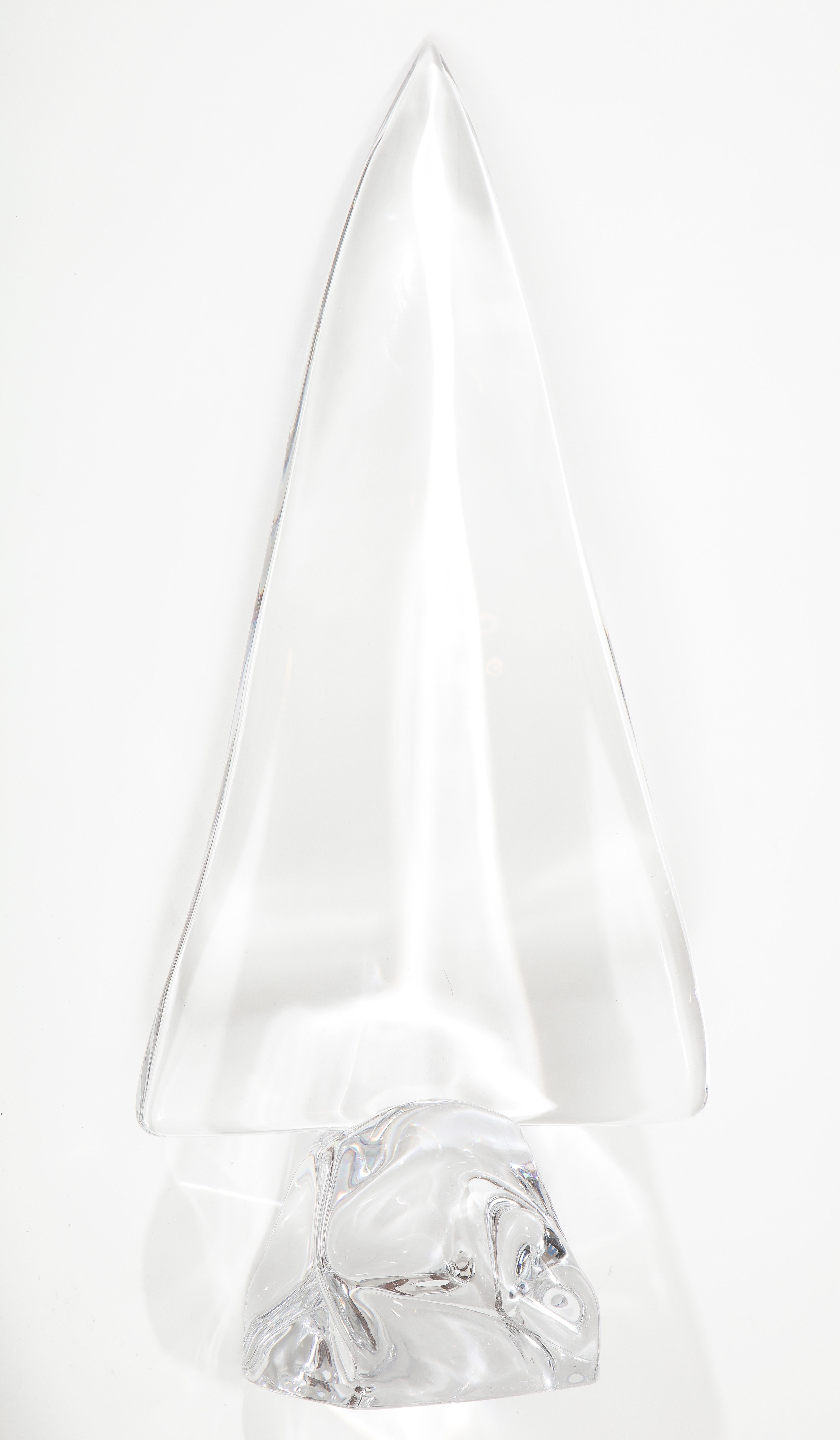 Daum France Crystal Sailboat Sculpture 1