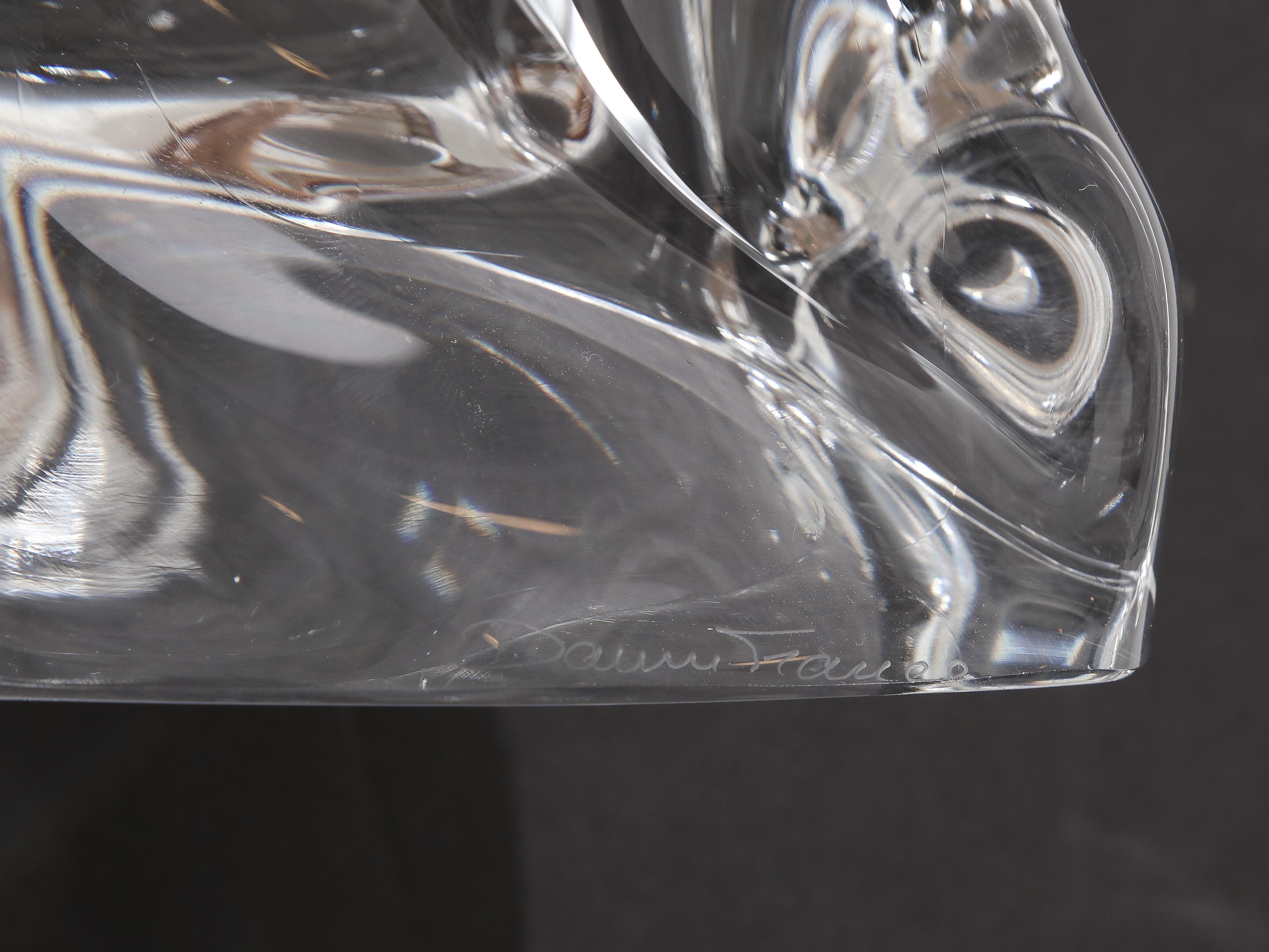 Daum France Crystal Sailboat Sculpture 3