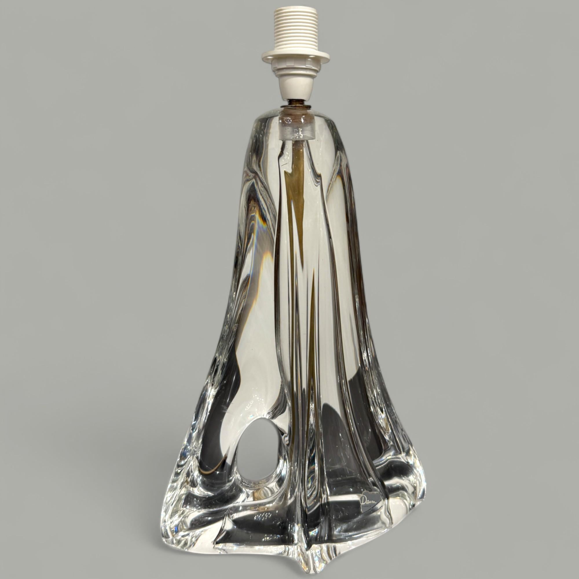 Daum France Crystal Table Lamp, 20th Century For Sale 6