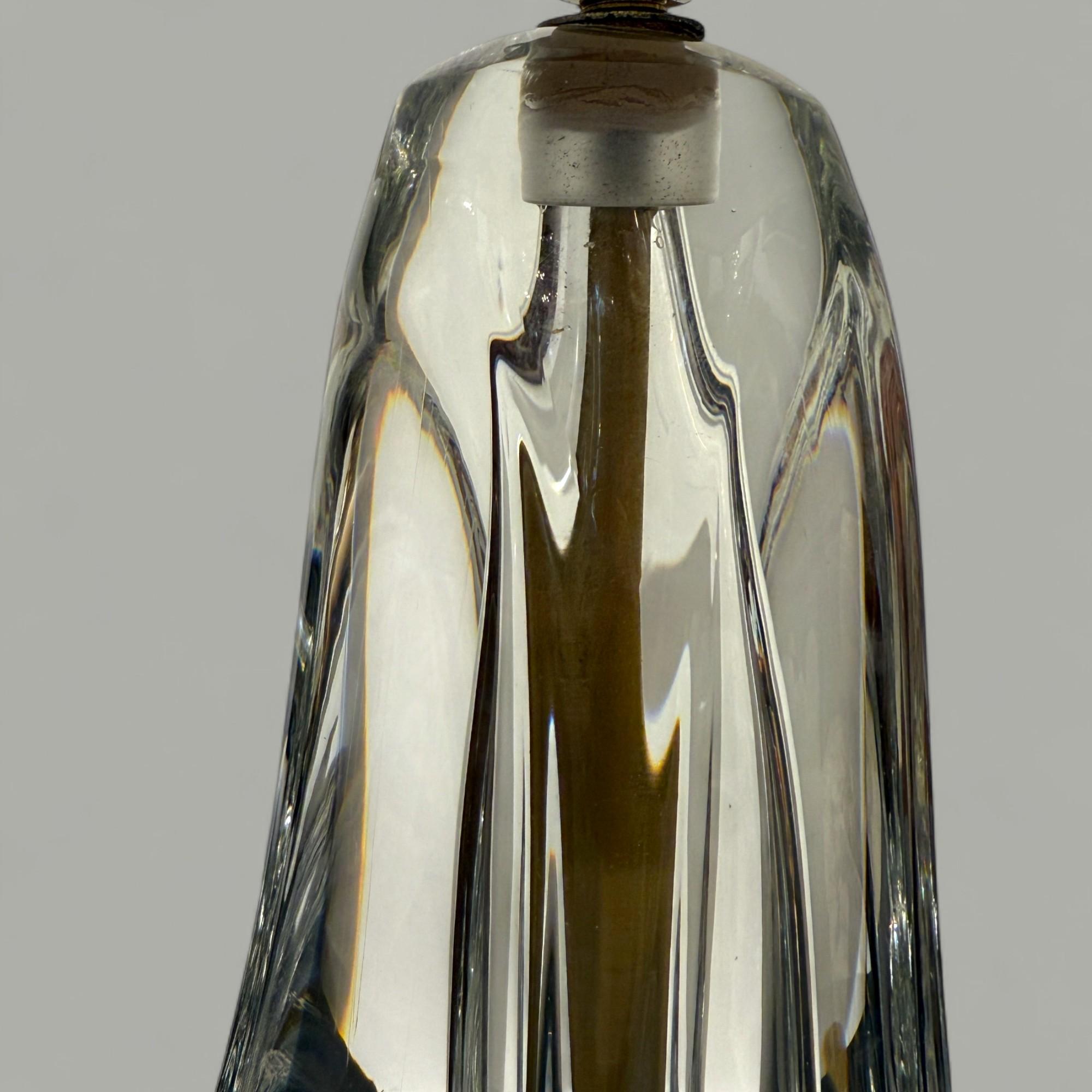 Daum France Crystal Table Lamp, 20th Century For Sale 8