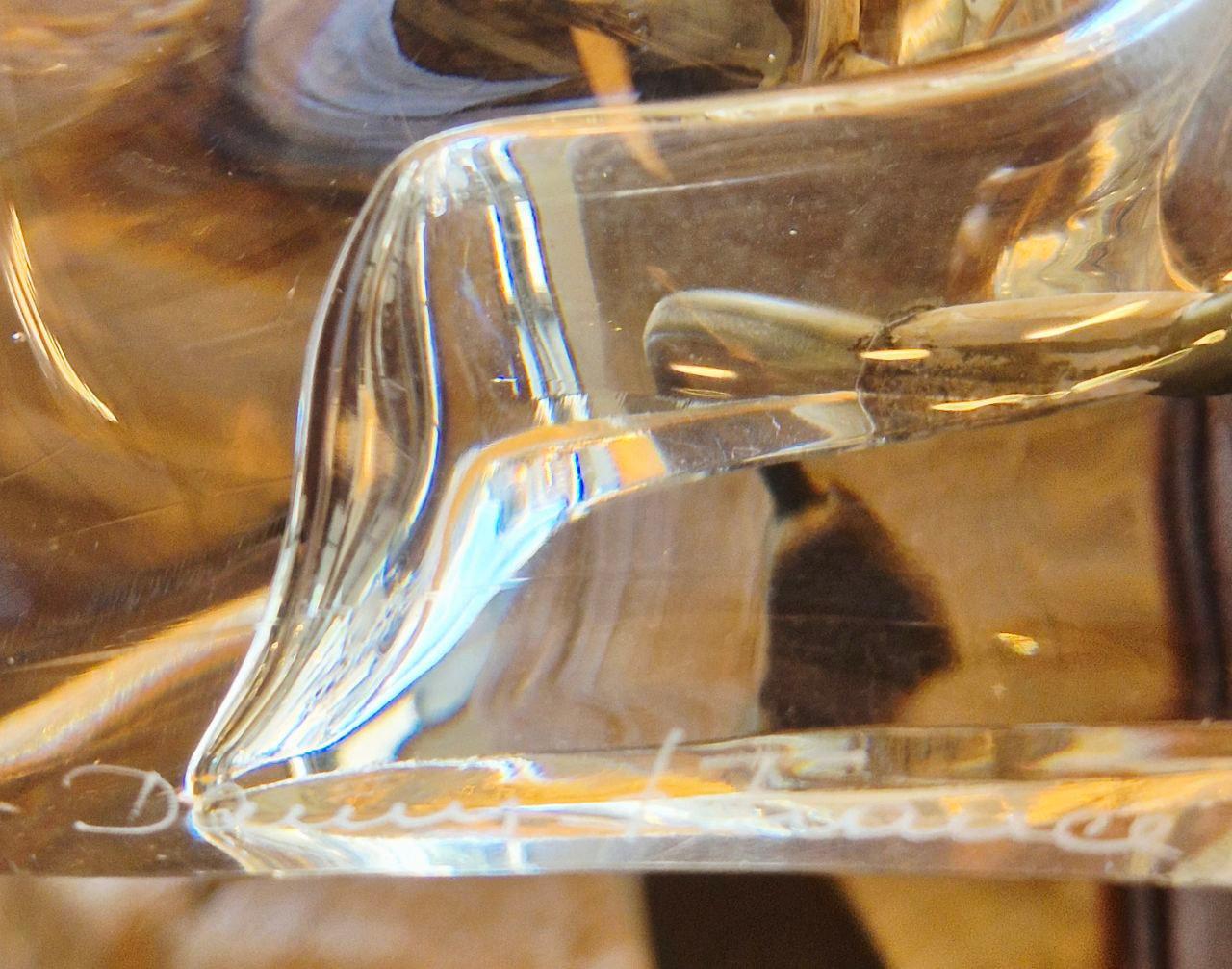 Daum France Crystal Table Lamp, 20th Century For Sale 9