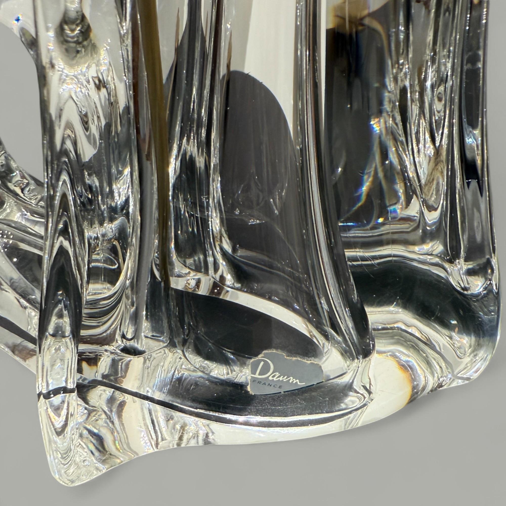 Daum France Crystal Table Lamp, 20th Century For Sale 2