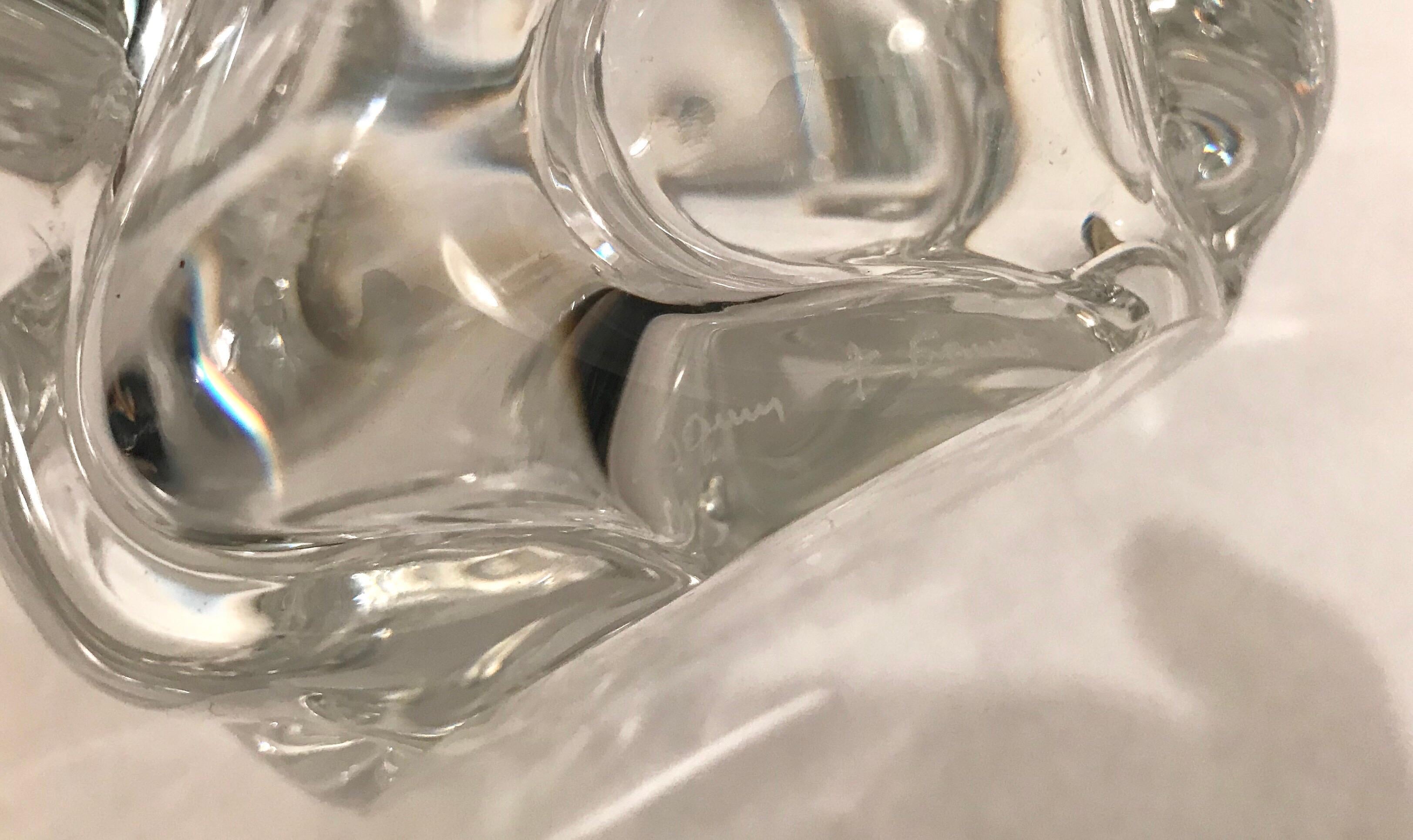 Vase en cristal de Daum France 5