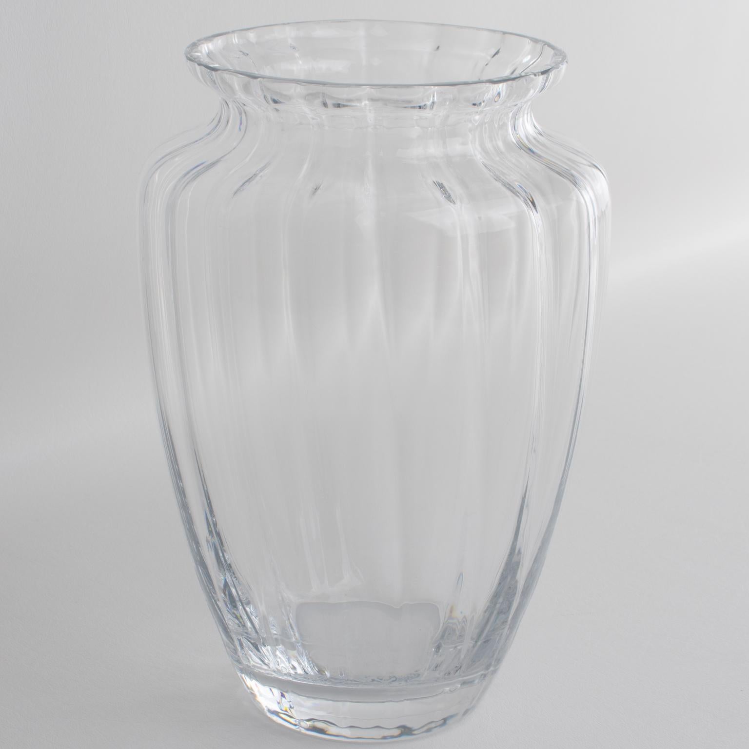 Mid-Century moderno Vaso di cristallo Daum France in vendita