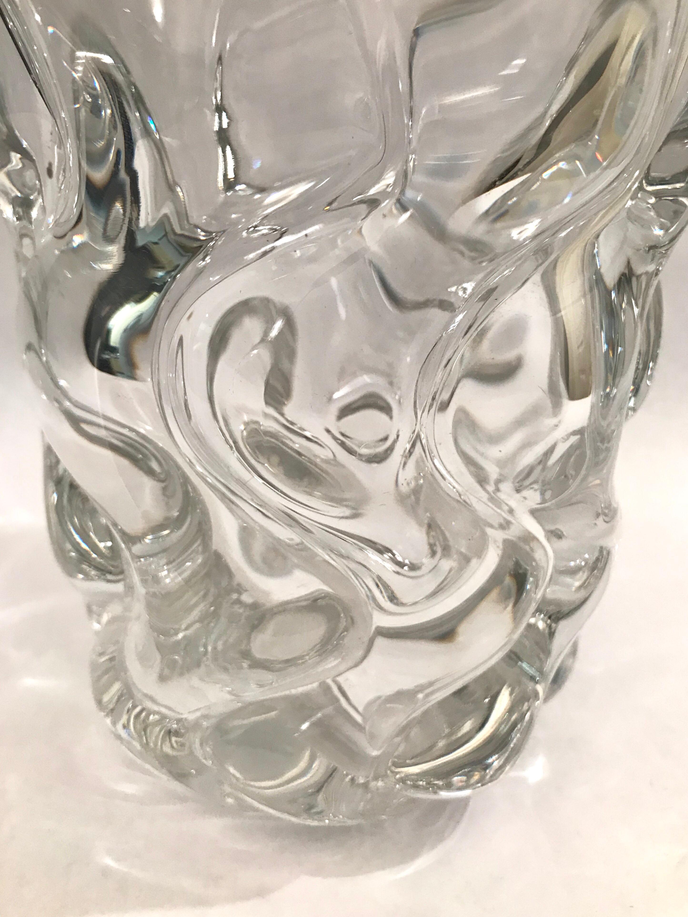 Français Vase en cristal de Daum France