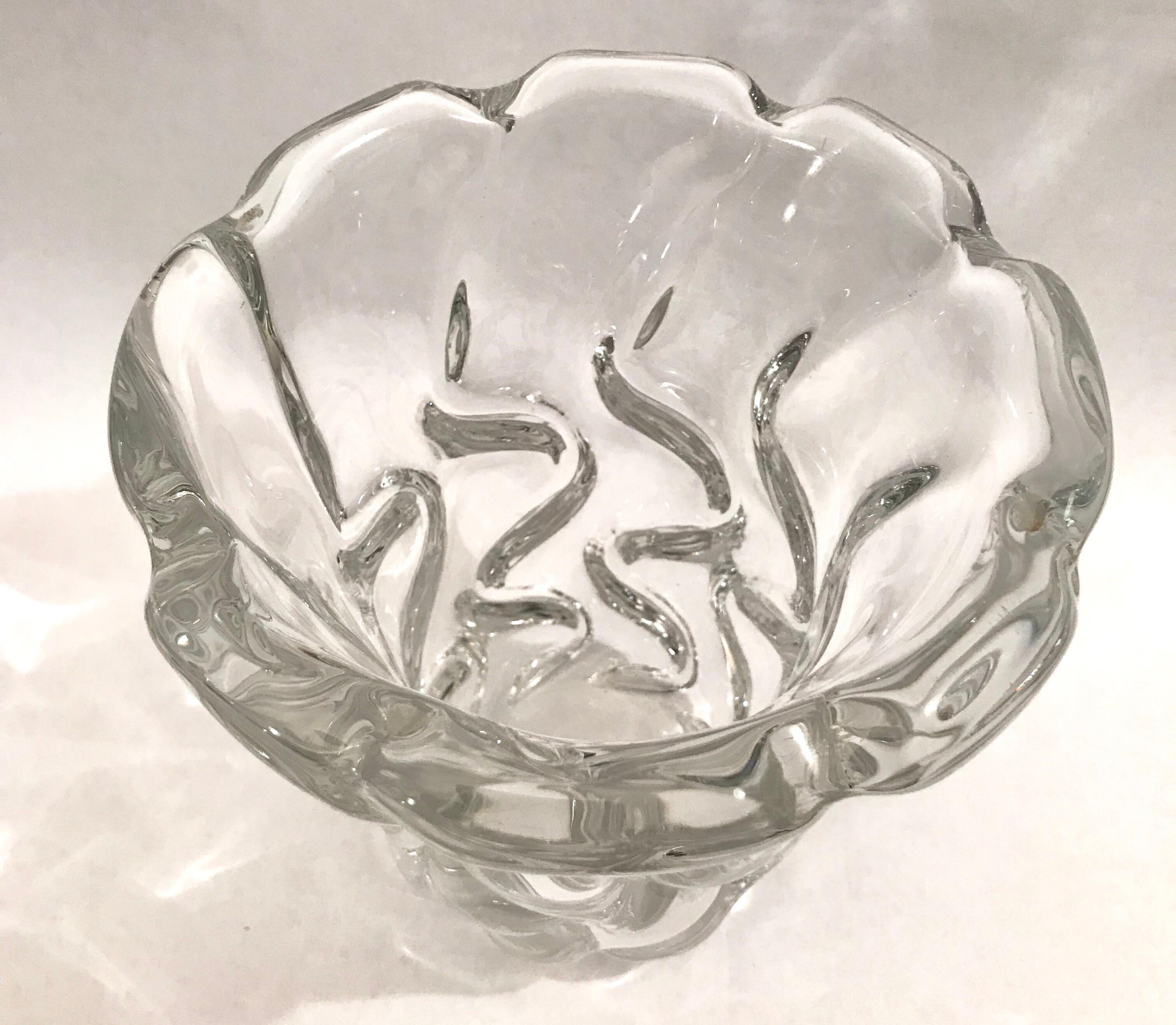 Fin du 20e siècle Vase en cristal de Daum France