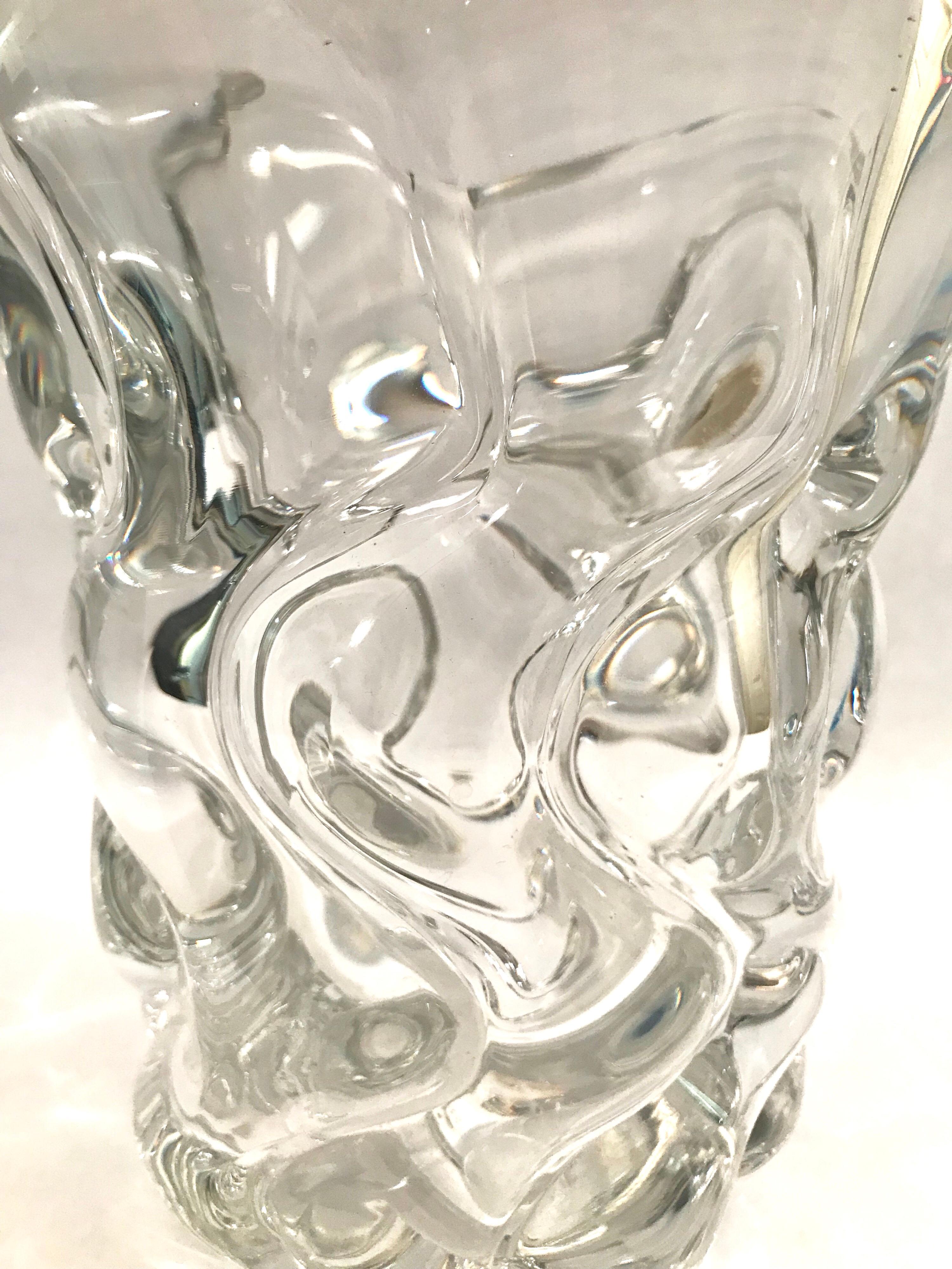 Cristal Vase en cristal de Daum France
