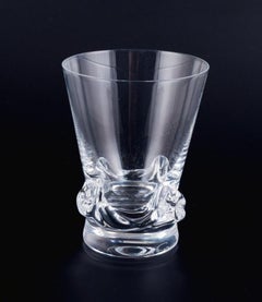 Daum, France, eleven port wine glasses. Model: Sorcy.