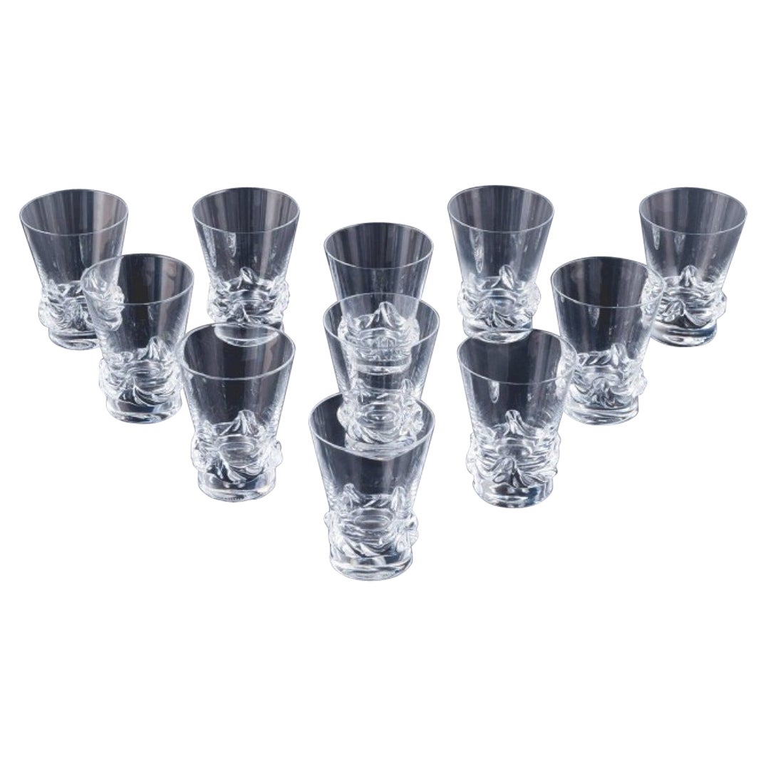 Daum, Frankreich, elf Port-Weingläser. Modell: Sorcy. im Angebot