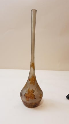 Daum France Glass Art Nouveau Vase, 1900s