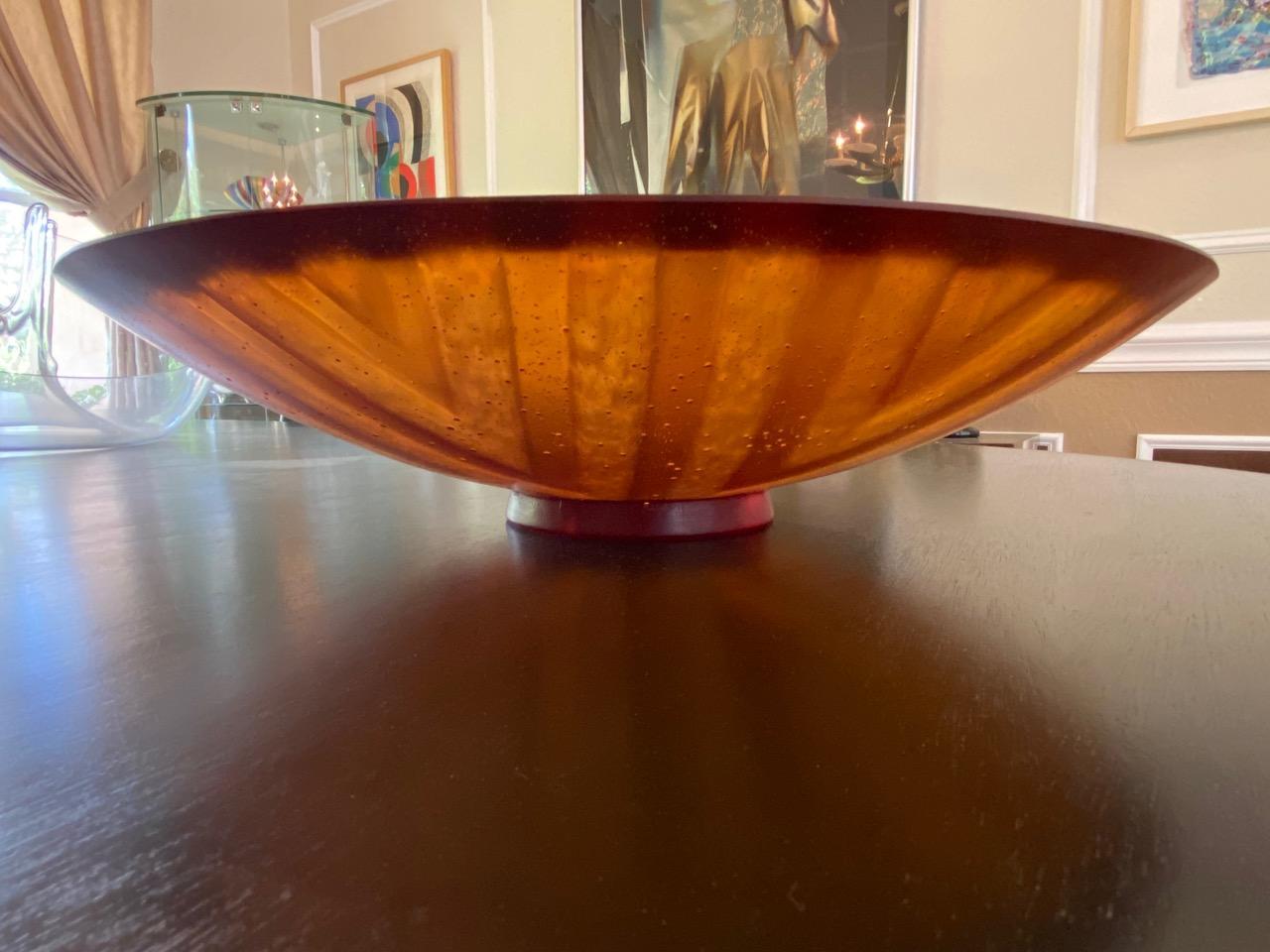 daum glass bowl