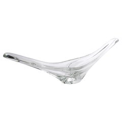 Daum France Important Crystal Centerpiece Bowl Vase, circa 1950