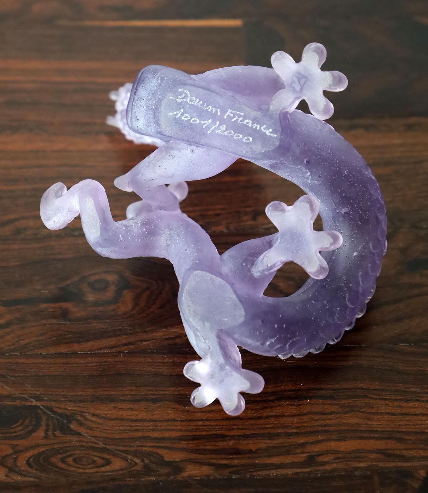 Daum France Le Amethyst Crystal Dragon Sculpture For Sale 6