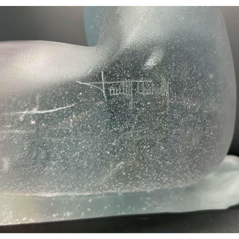 20ième siècle Sculpture en verre d'art Pte de Verre Eurydice Deville Chabrolle de Daum France