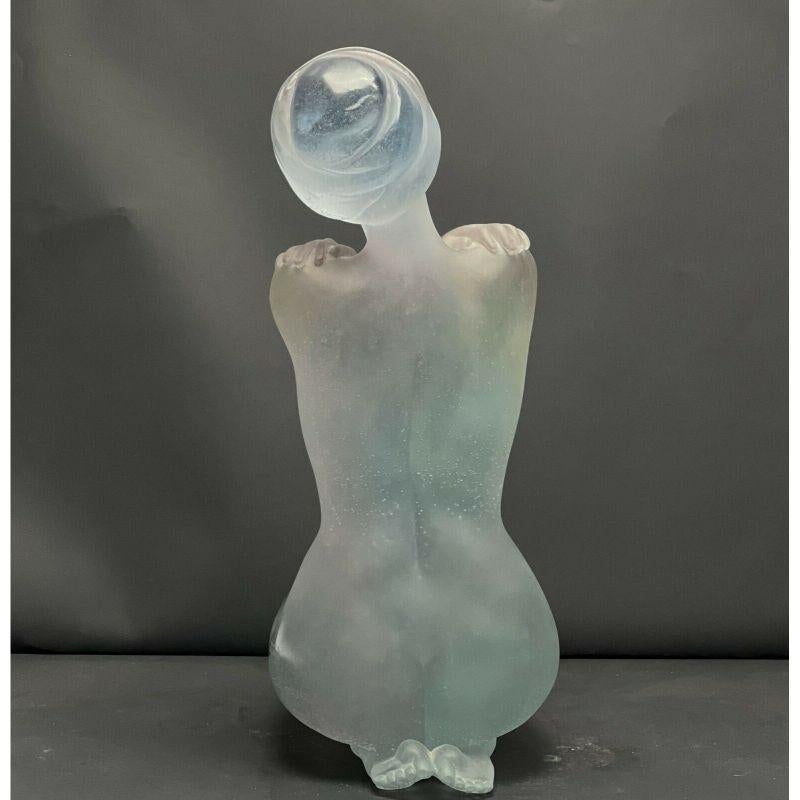 Sculpture en verre d'art Pte de Verre Eurydice Deville Chabrolle de Daum France 1
