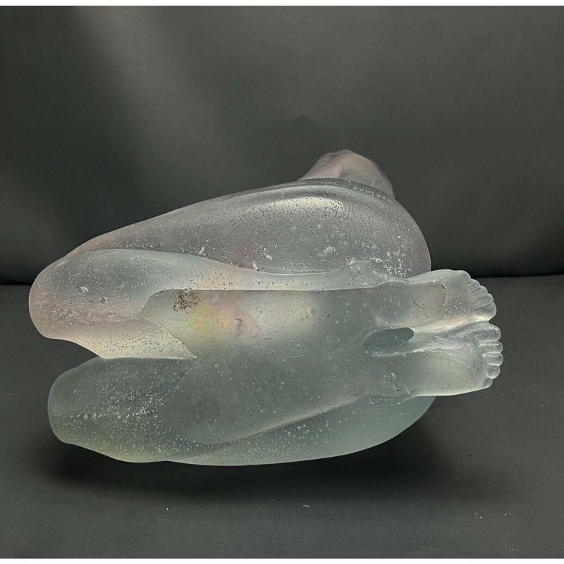 Sculpture en verre d'art Pte de Verre Eurydice Deville Chabrolle de Daum France 4
