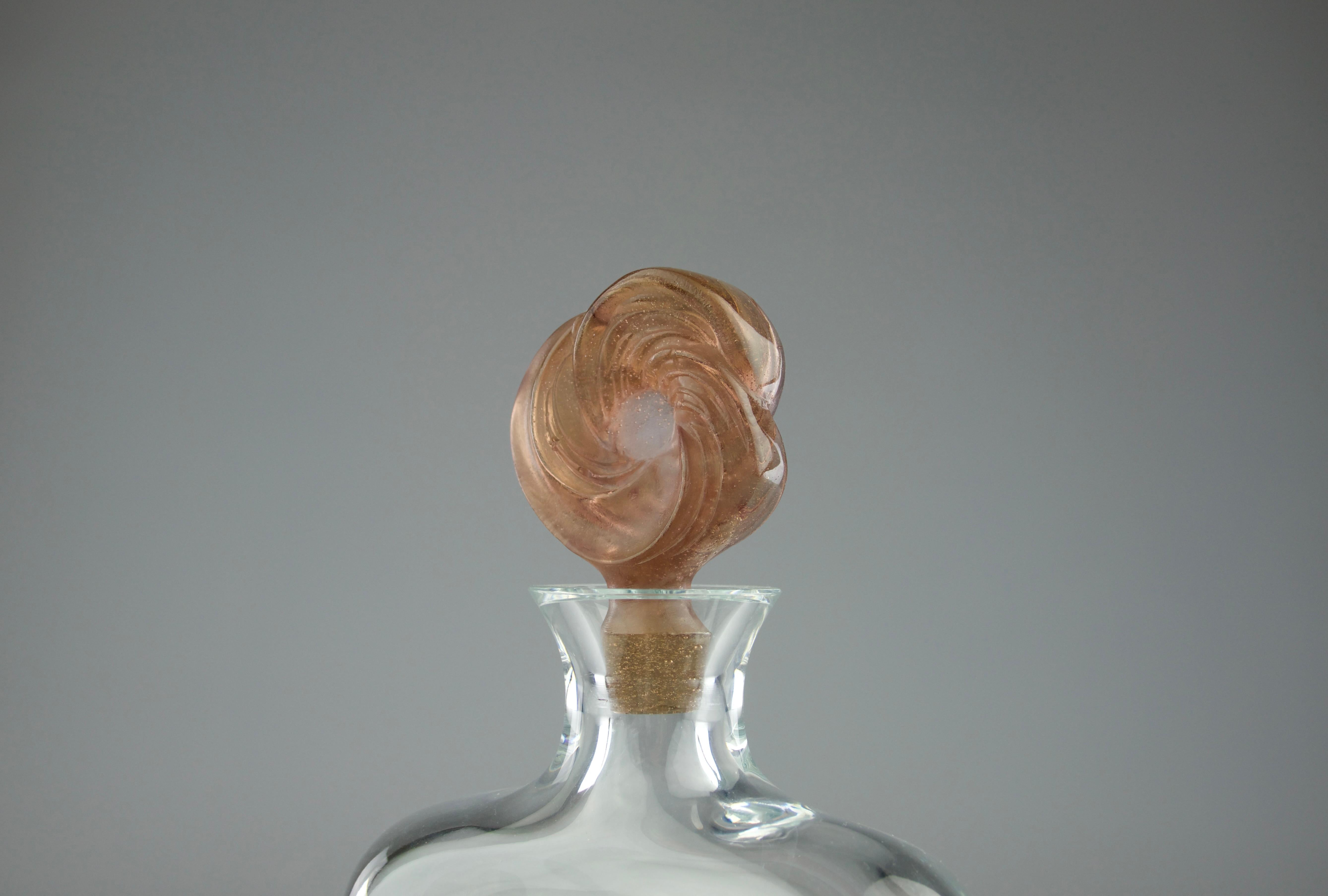 Cristal Carafe à roses Daum France, 1980 en vente