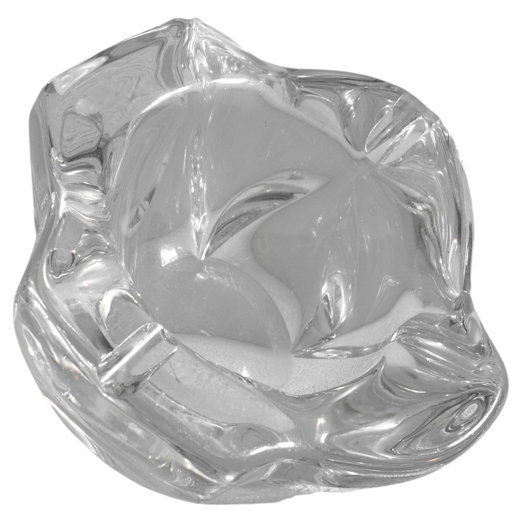 Daum France Solid Glass Bowl or Vide Poche