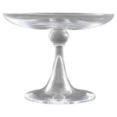 Daum France Trumpeted Glass Compote