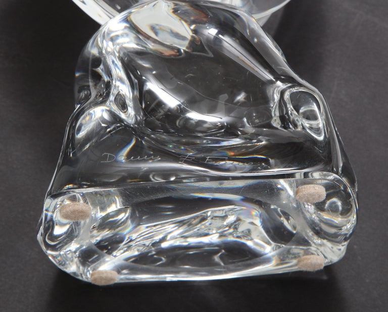 Daum France TwoArm Crystal Candle Holders For Sale at 1stDibs daum