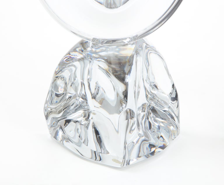 Daum France TwoArm Crystal Candle Holders For Sale at 1stDibs daum