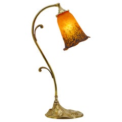 art nouveau lamps Daum French Art Deco / Nouveau Table Lamp, ca.1925