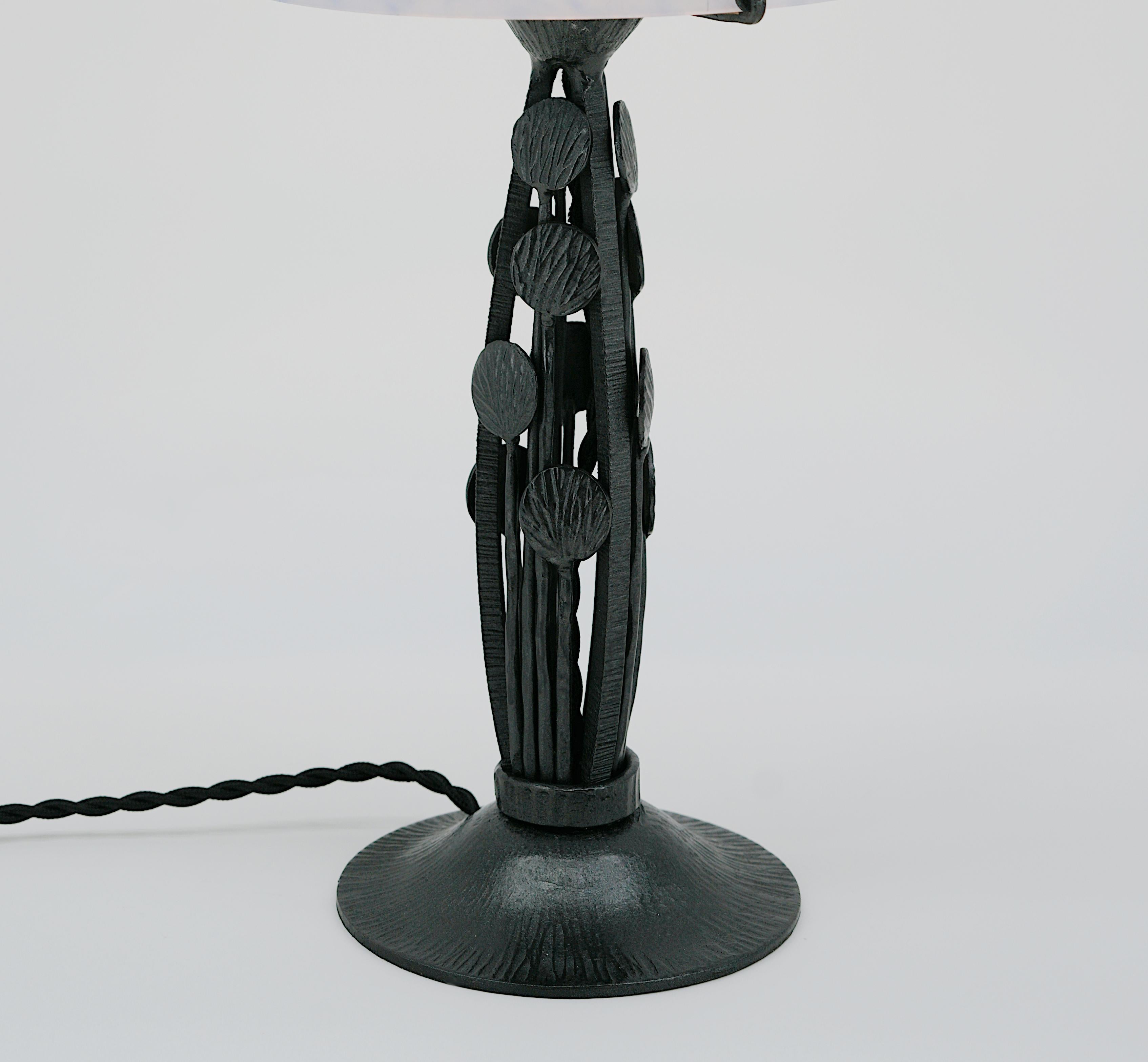 Lámpara de mesa francesa Art Déco Daum, 1920 en venta 2