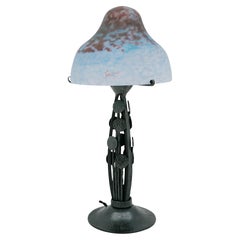 Used Daum French Art Deco Table Lamp, 1920s