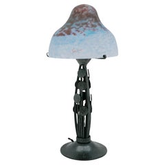 Daum French Art Deco Table Lamp, 1920