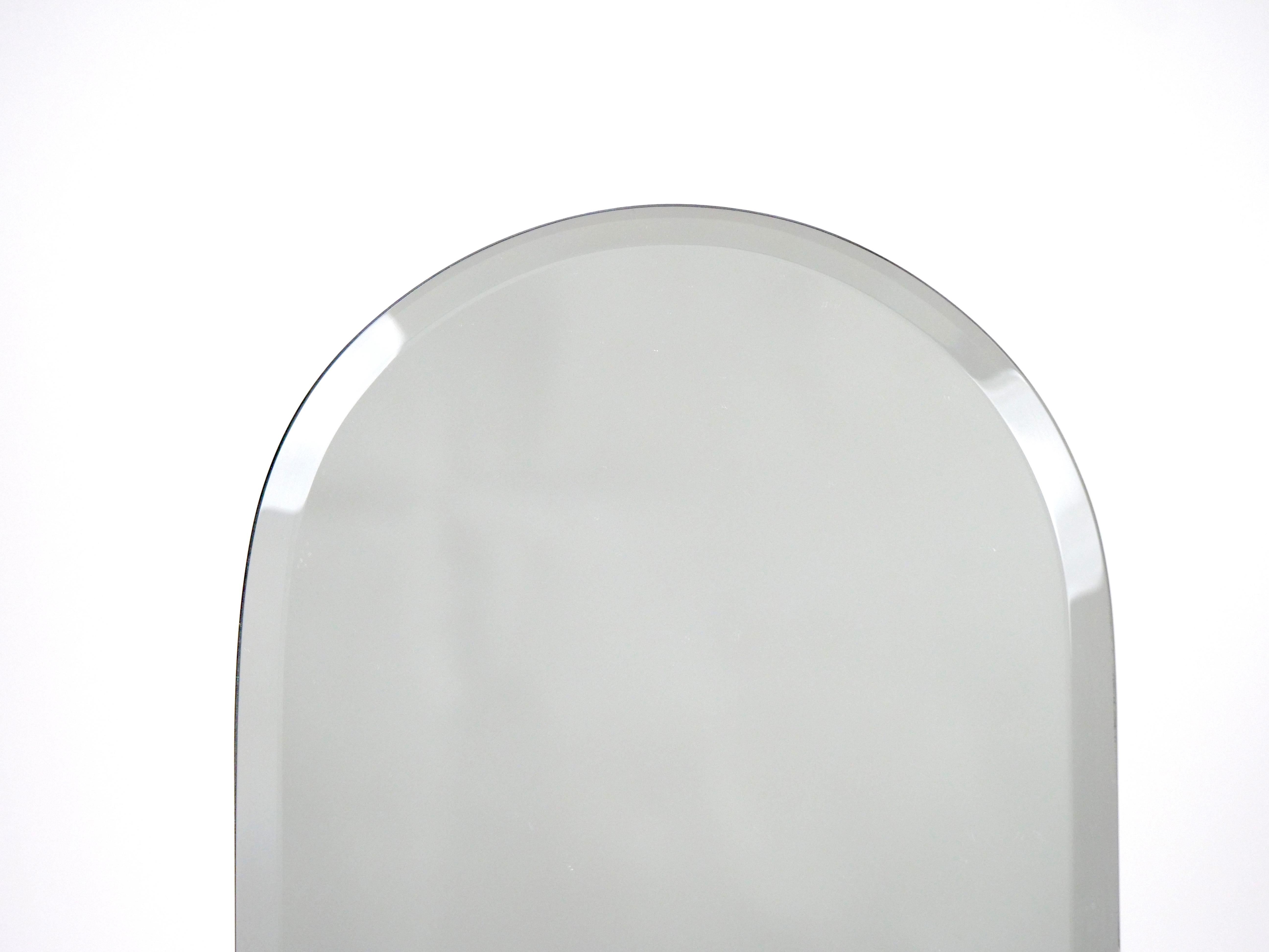 20th Century Daum French Crystal Pate-de-Verre Glass Vanity Table MIrror