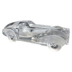 Vintage Daum French Crystal Riviera Coupe Car