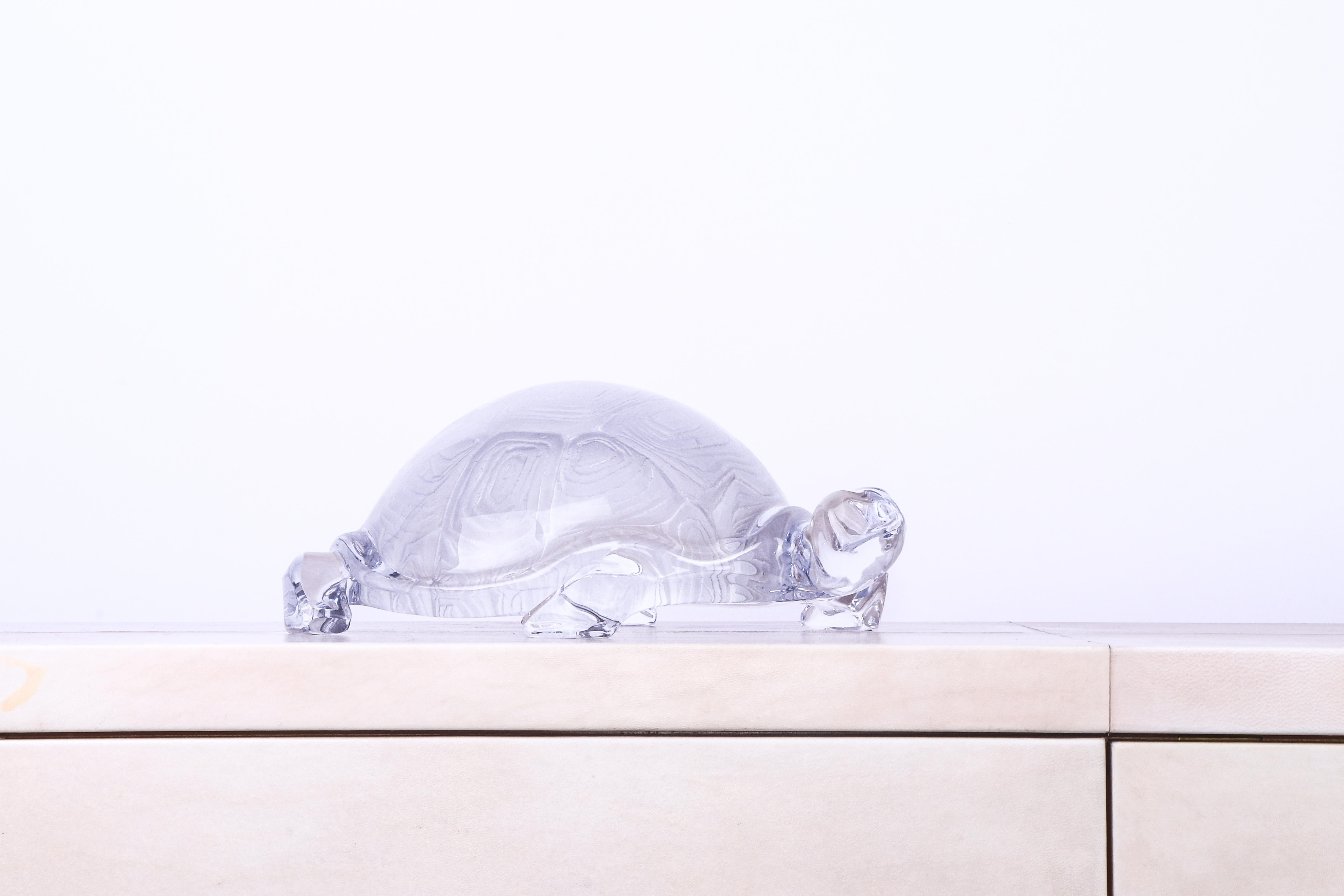 Daum Crystal Turtle from the 1970s. Perfect condition. 