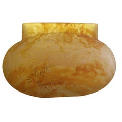 Daum, French Molted Glass Vase