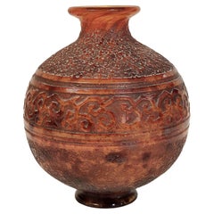 Daum Frères Art Deco Glass Vase, France 1920s