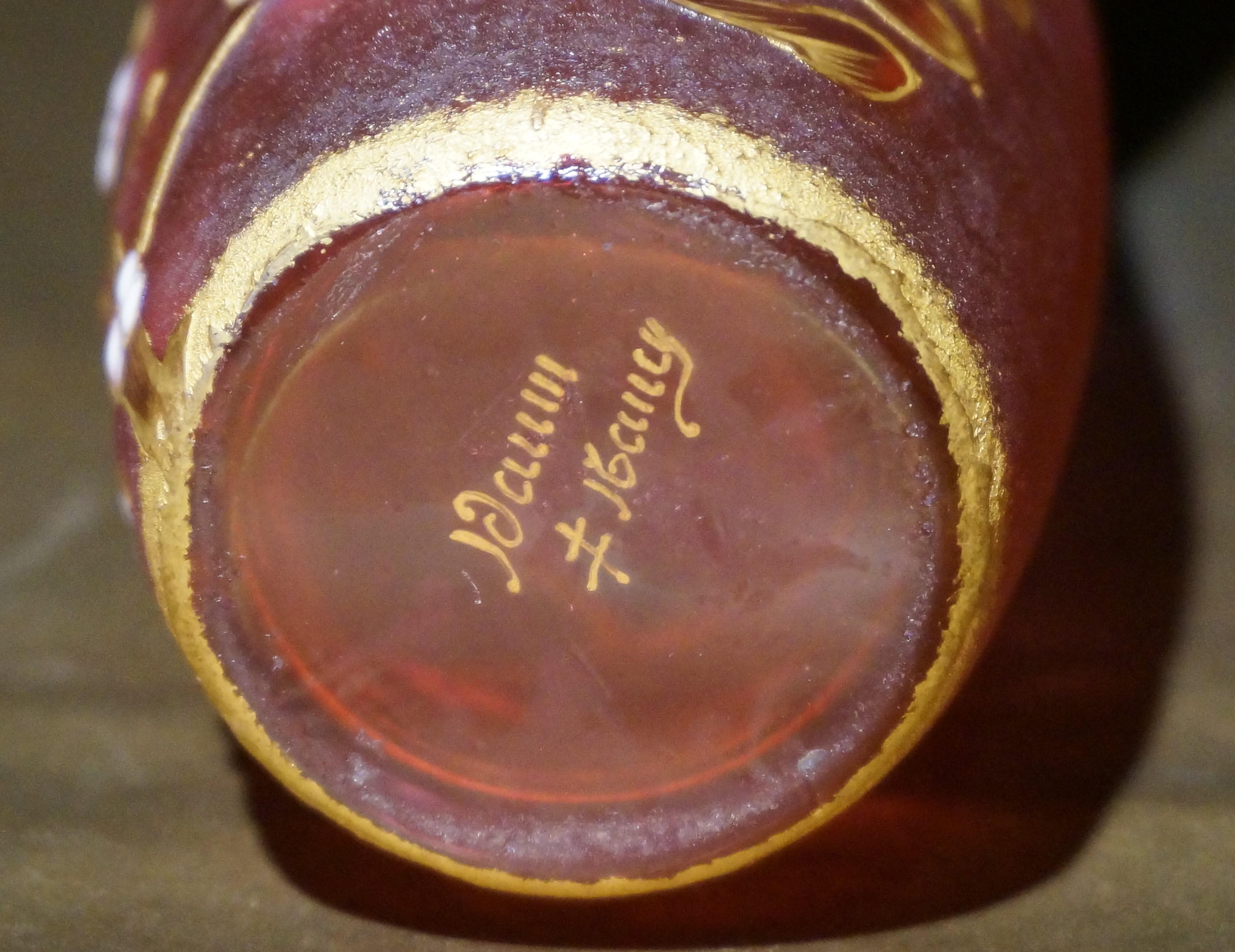 Vase „Gui“ von Daum Freres, Nancy, um 1895 (Französisch)