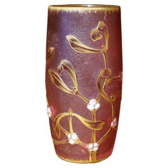 Daum Freres, Nancy, 'Gui' vase, around 1895