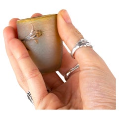 Daum Glas Kleine Vase Kelchpokal, Miniatur, Lothringer Kreuz, 1906