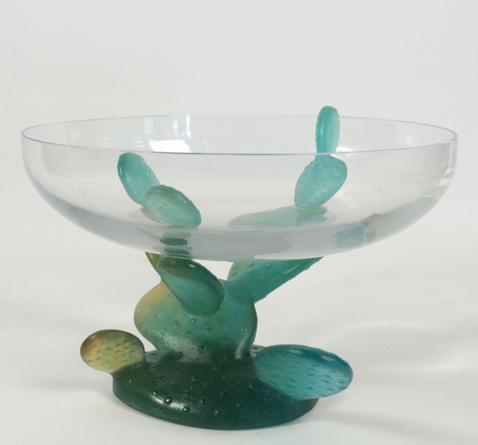 Coupe Cactus Nevada de Daum & Hilton McConnico, 1986 Bon état à Saint-Ouen, FR