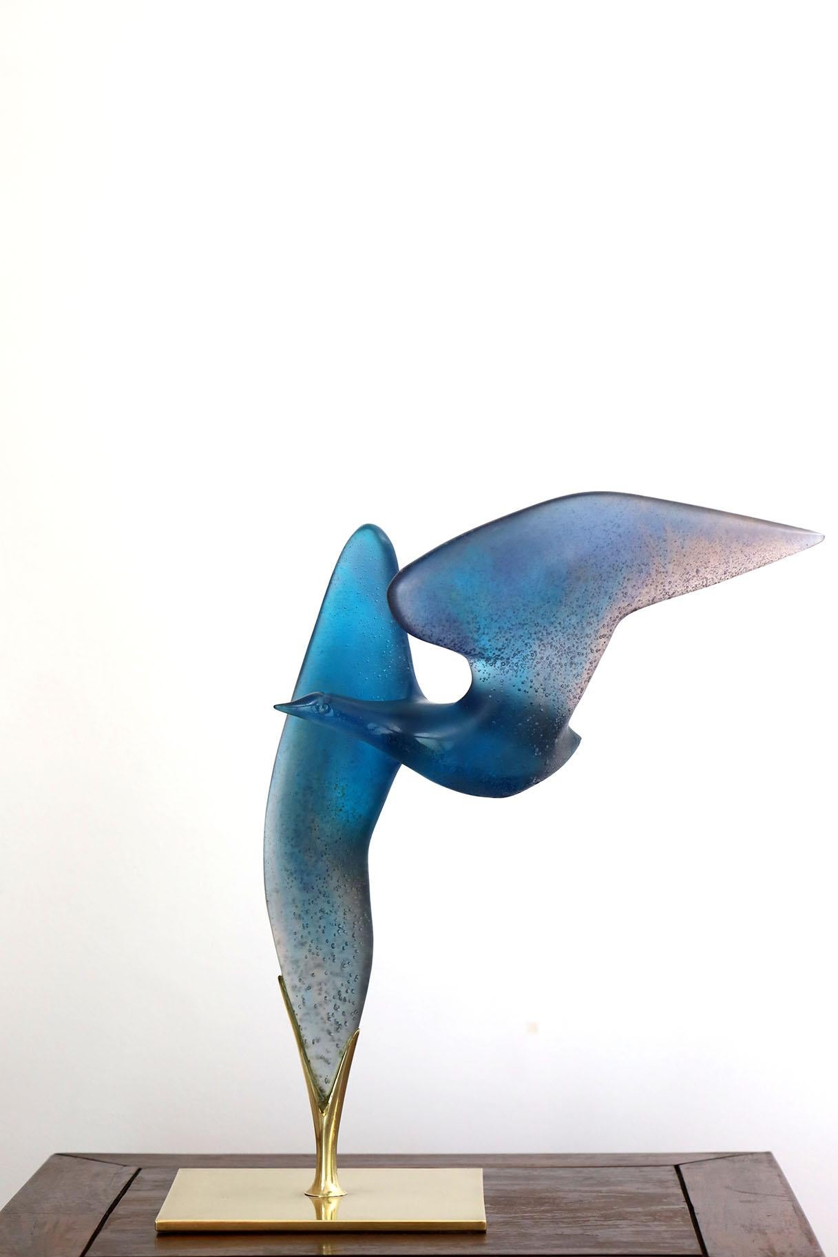 Esto es asombroso  Escultura de vidrio Pate de Verre del artista francés Claude Lhoste para DAUM Francia.
 Edición limitada 186/250. En perfecto estado original.
Las esculturas del artista Claude Lhoster son el resultado de una larga observación de