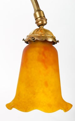 Daum Lamp, Nancy, in Bronze, Art Nouveau Period, Circa 1900.