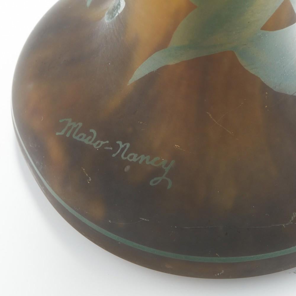 Art Glass Daum Mado Nancy Vase c1925 For Sale