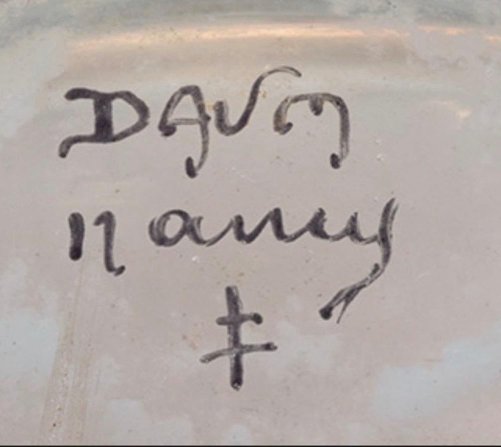 Early 20th Century Daum Miniature Dutch Snow Scenic Vase
