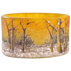 Vase miniature Paysage d'hiver Daum