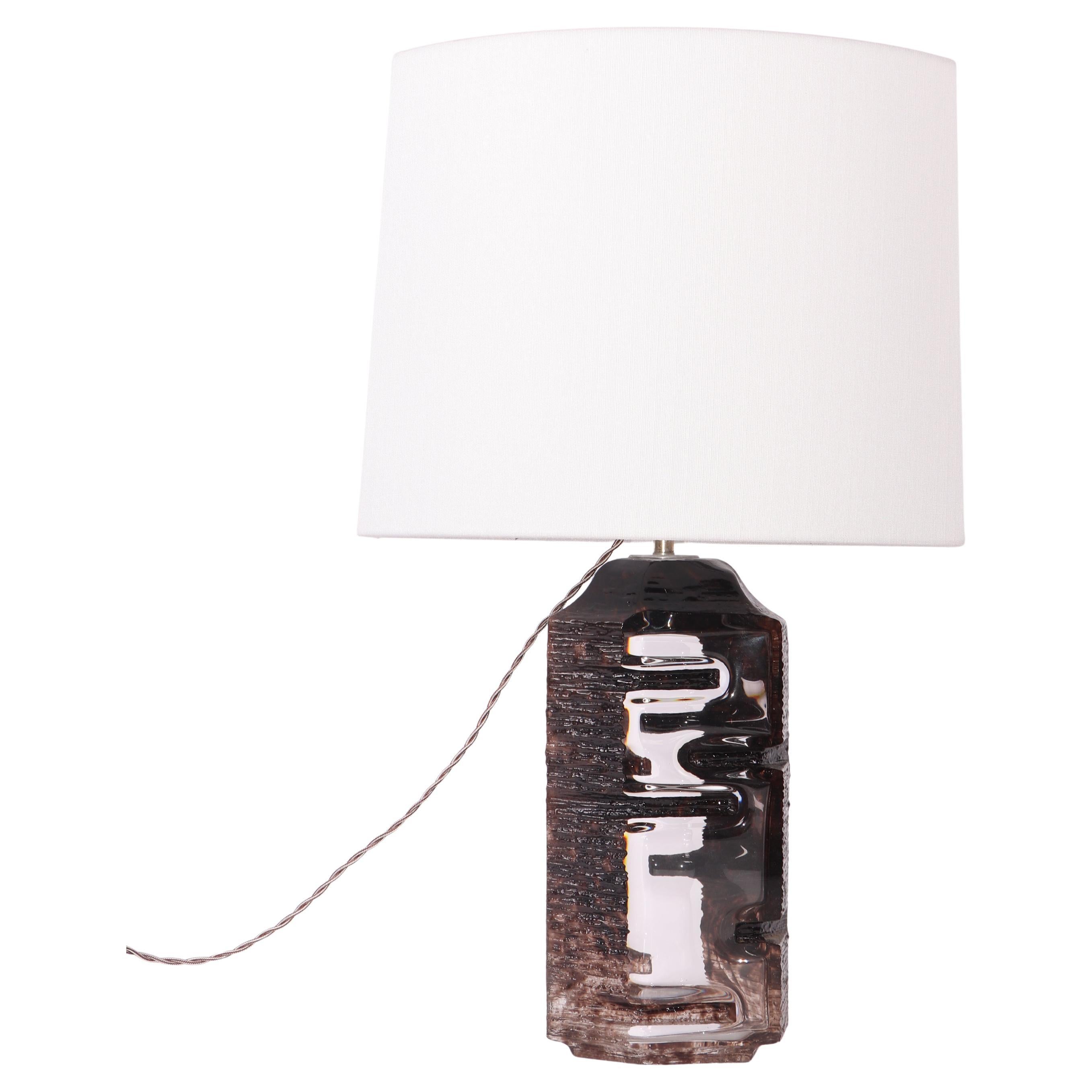Daum Modernist Sculptural Lamp For Sale