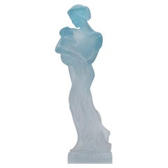 Daum Mutterschaft Blaue Kristall-Skulptur, Frankreich