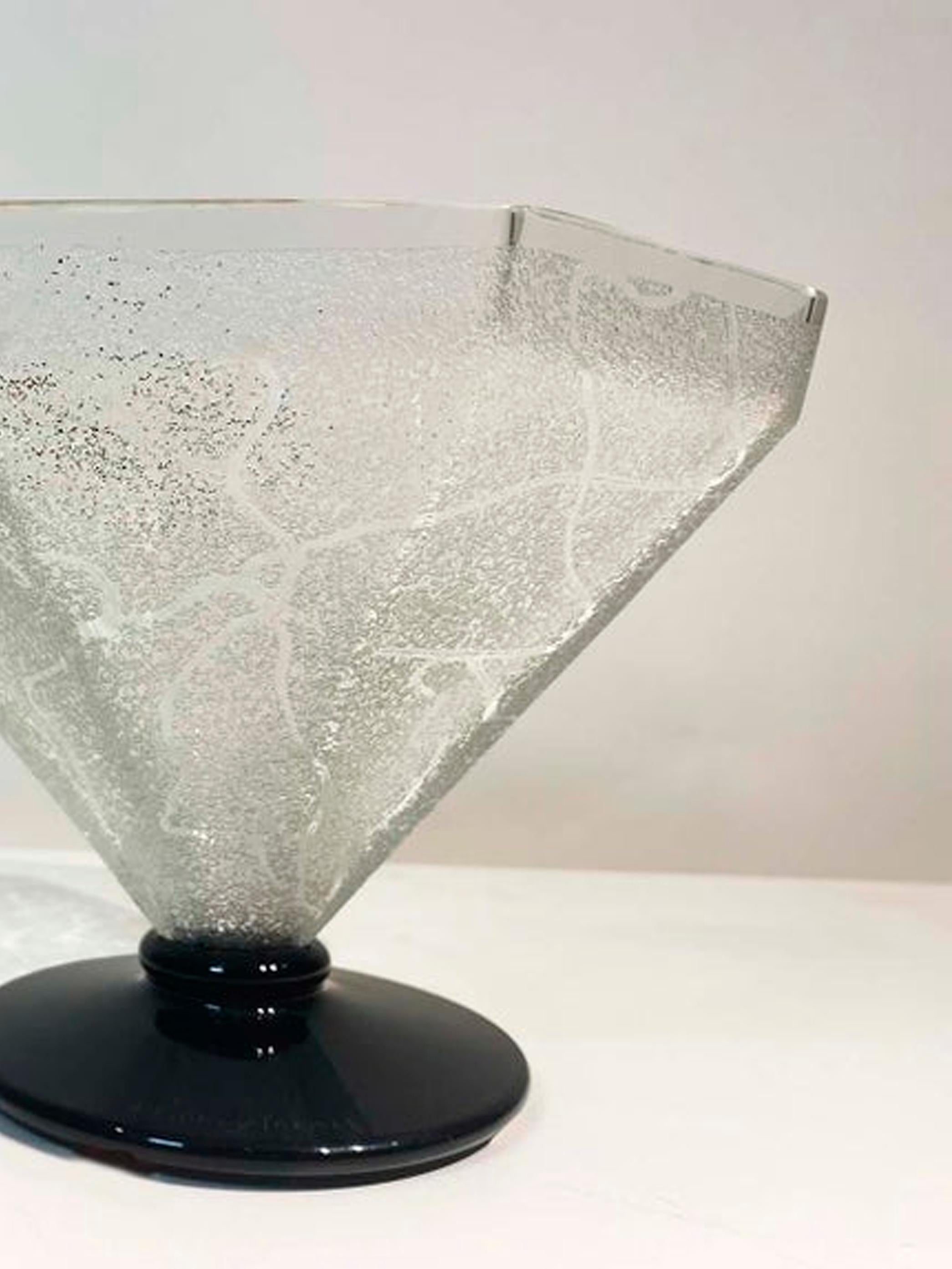 Glass Daum Nancy Acid Etched Vase, circa 1930 For Sale