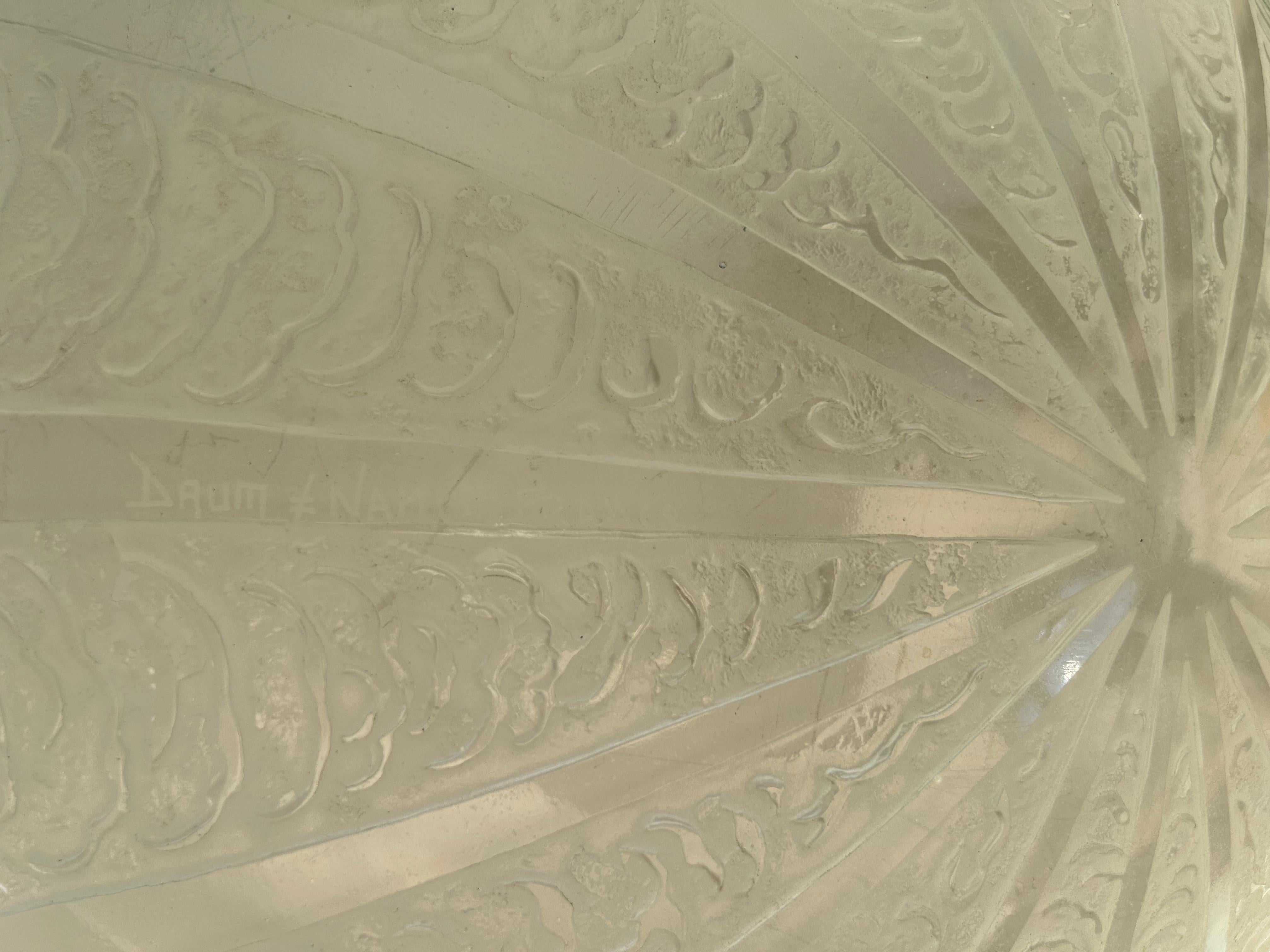 Daum Nancy Art Deco Chandelier For Sale 4