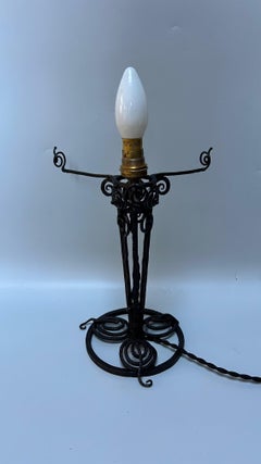 Daum Nancy Art Deco Lamp