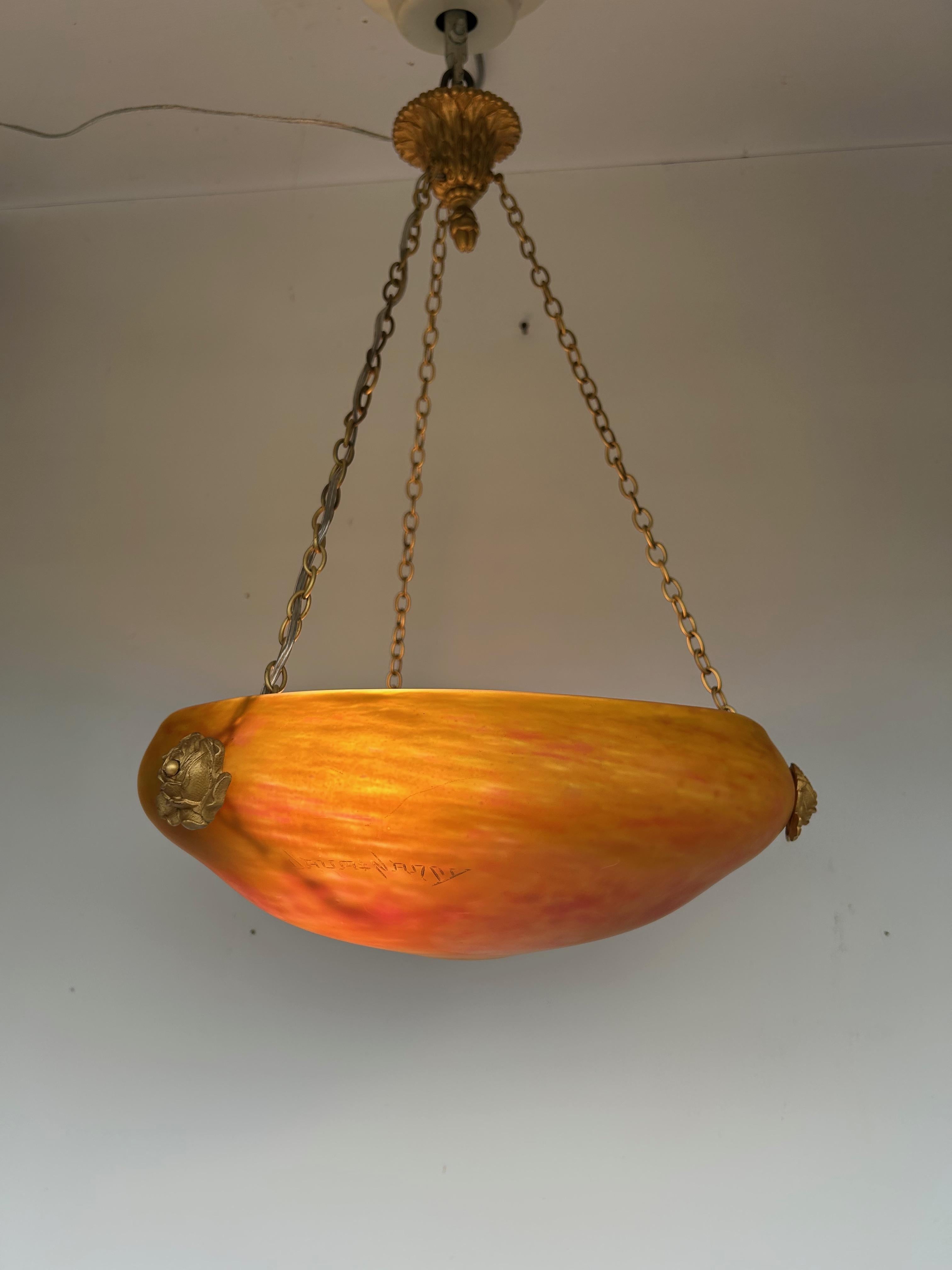 Lampada a sospensione Daum Nancy Art Deco in vendita 2